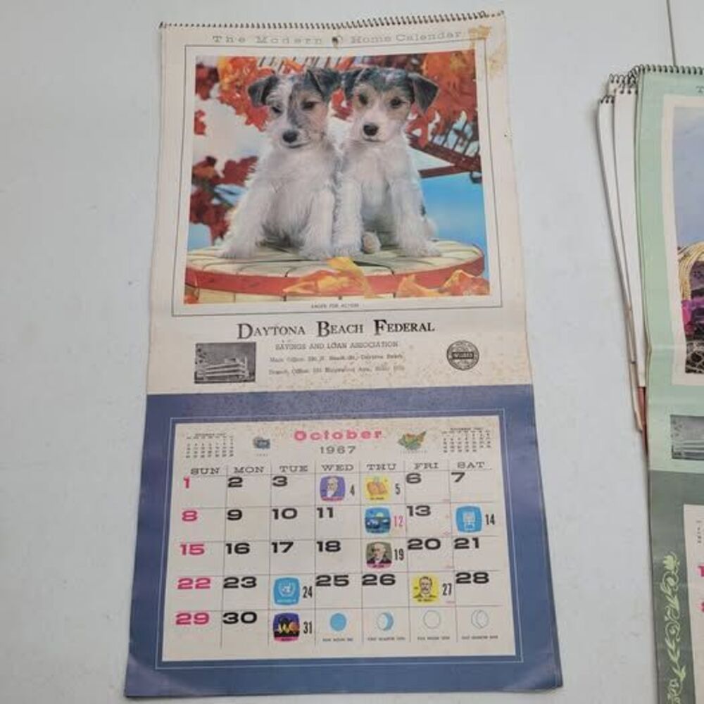 Vintage 1967 Daytona Beach Federal Savings and Loan Association Calendar